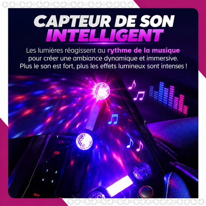 Éclairage LED RGB Premium pour Intérieur de Voiture
