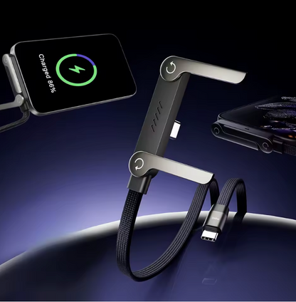 ACHETÉ = 1 OFFERT (PROMO SPÉCIALE)⚡Câble de Charge Rapide 240W avec Support Téléphone